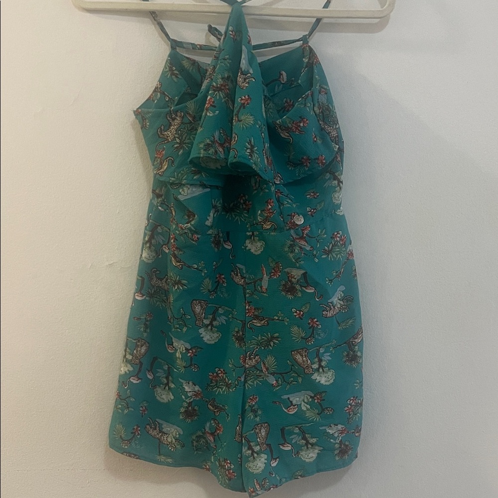 Teal Retro Jumpsuit